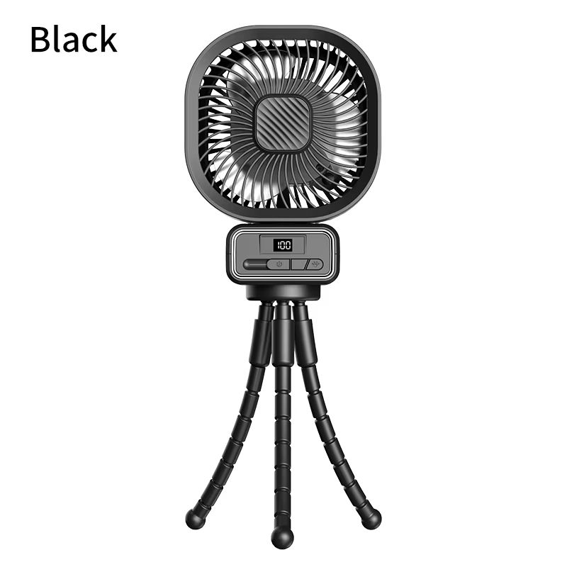 Octopus Ventilateur 3 vitesses USB rechargeable avec lumière