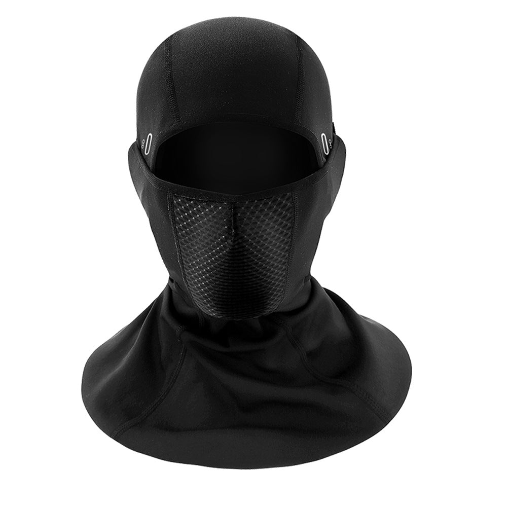 Cyclisme extérieur chaud double couche polaire épais coupe vent moto casque Linin
