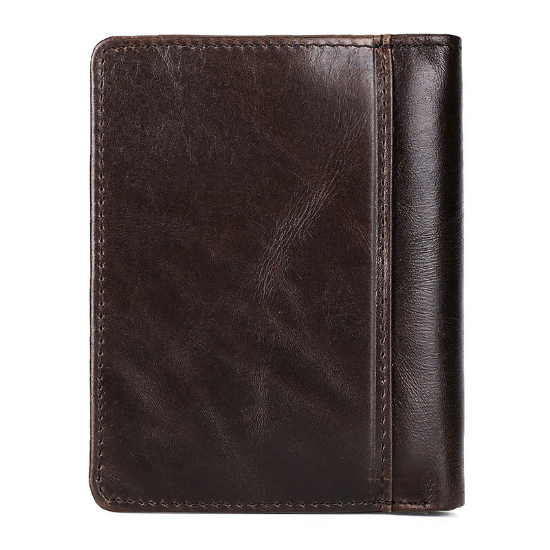 Portefeuille en cuir multifonctionnel pour hommes