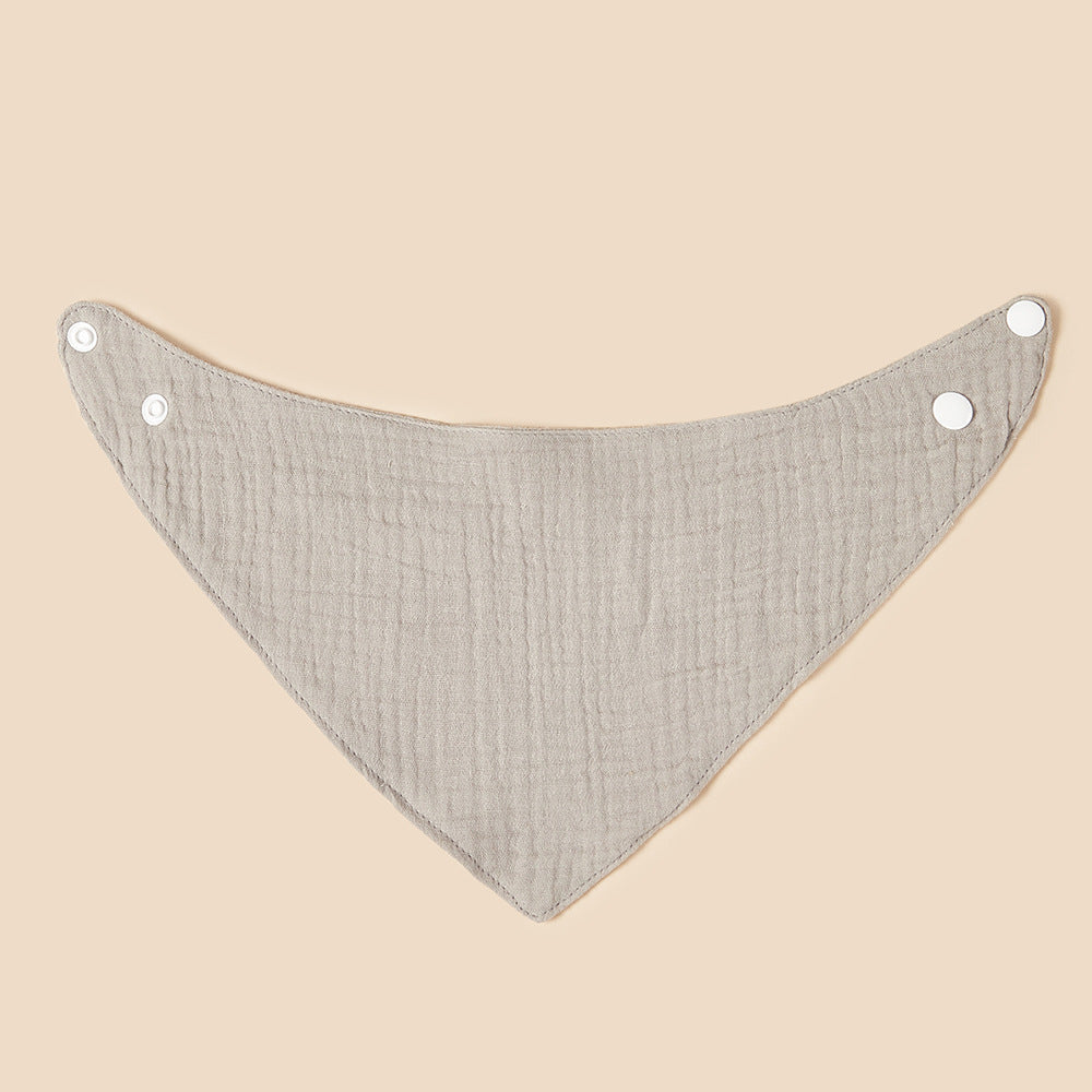 Crêpe Triangular Binder Pure Cotton Baby Bib Salive Serviette