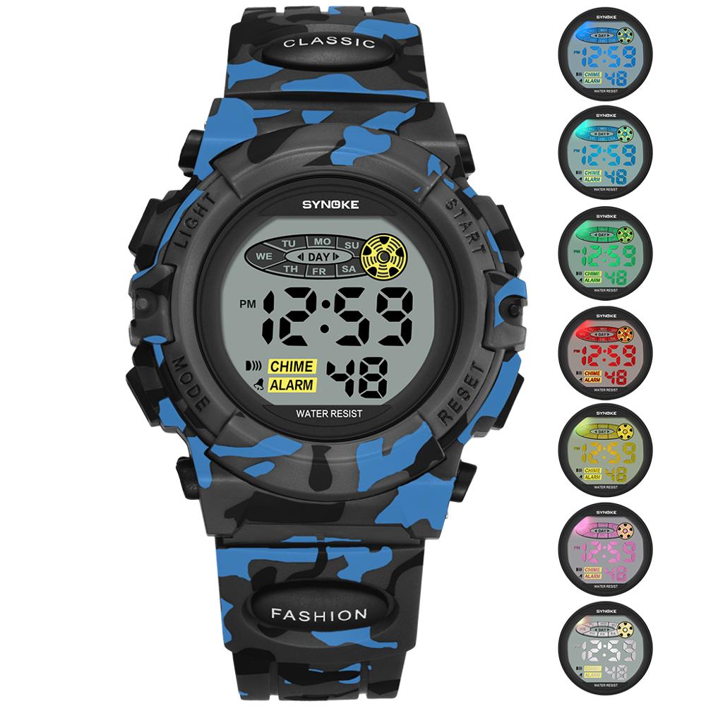 Montre électronique lumineuse colorée pour les enfants Et les étudiants