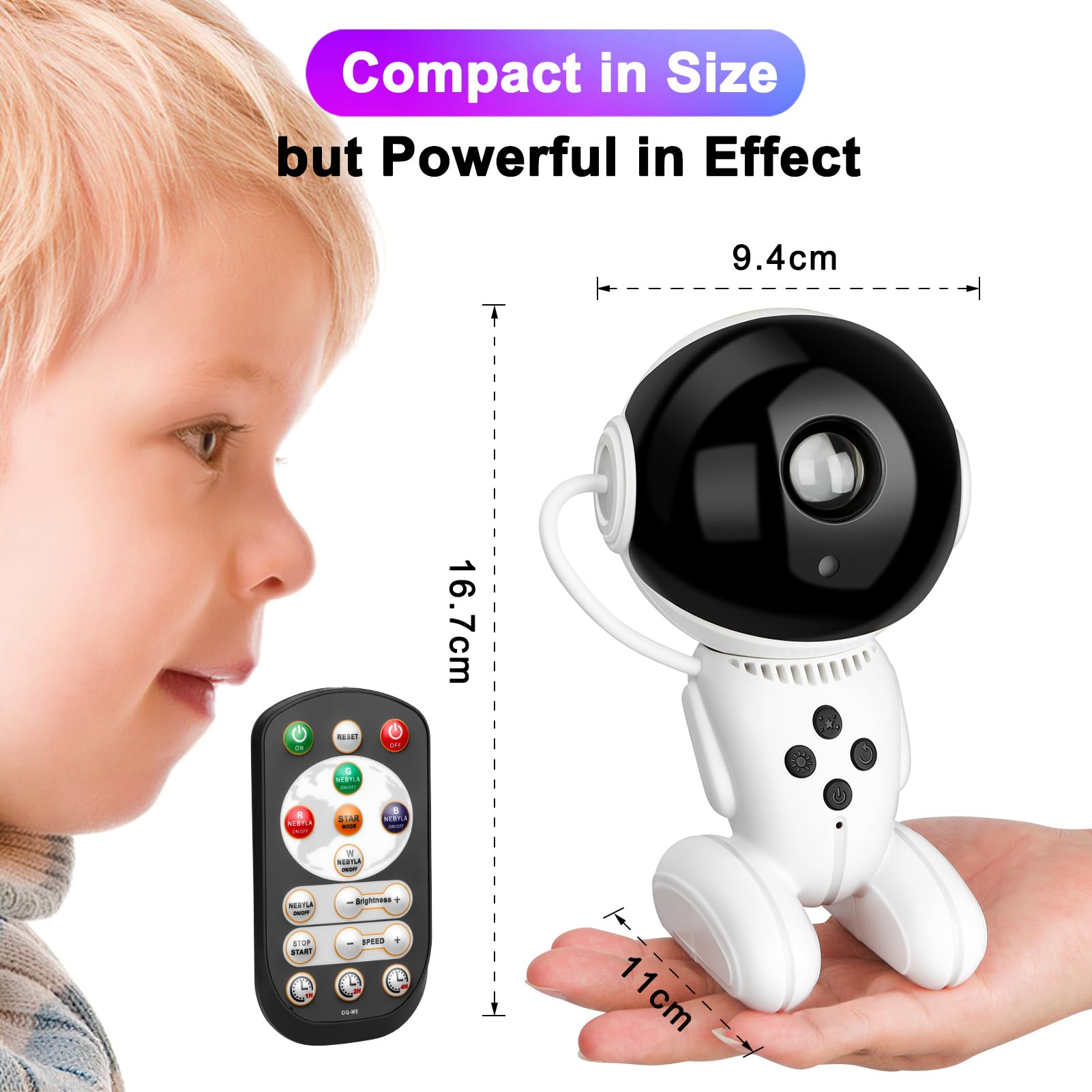Astronaute Galaxy Night Light
