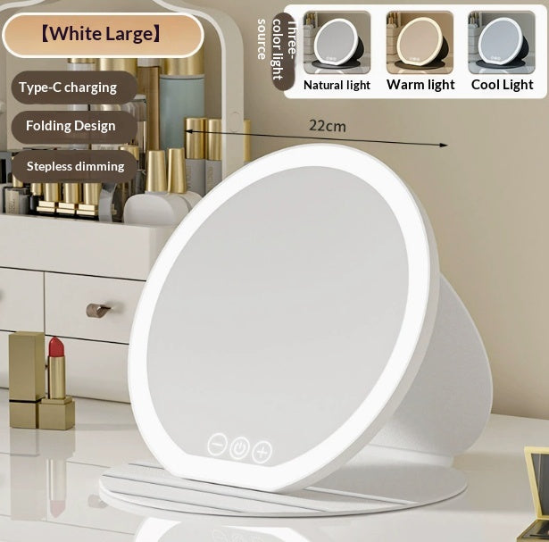 Maquillage LED Portable pliable avec lumières Dressing Table Bureau Rtroviseur de lumière de remplissage