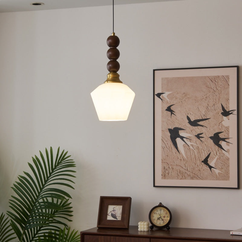 Lustre style français Vintage Bois massif Fond mural Artistique Hallway Light