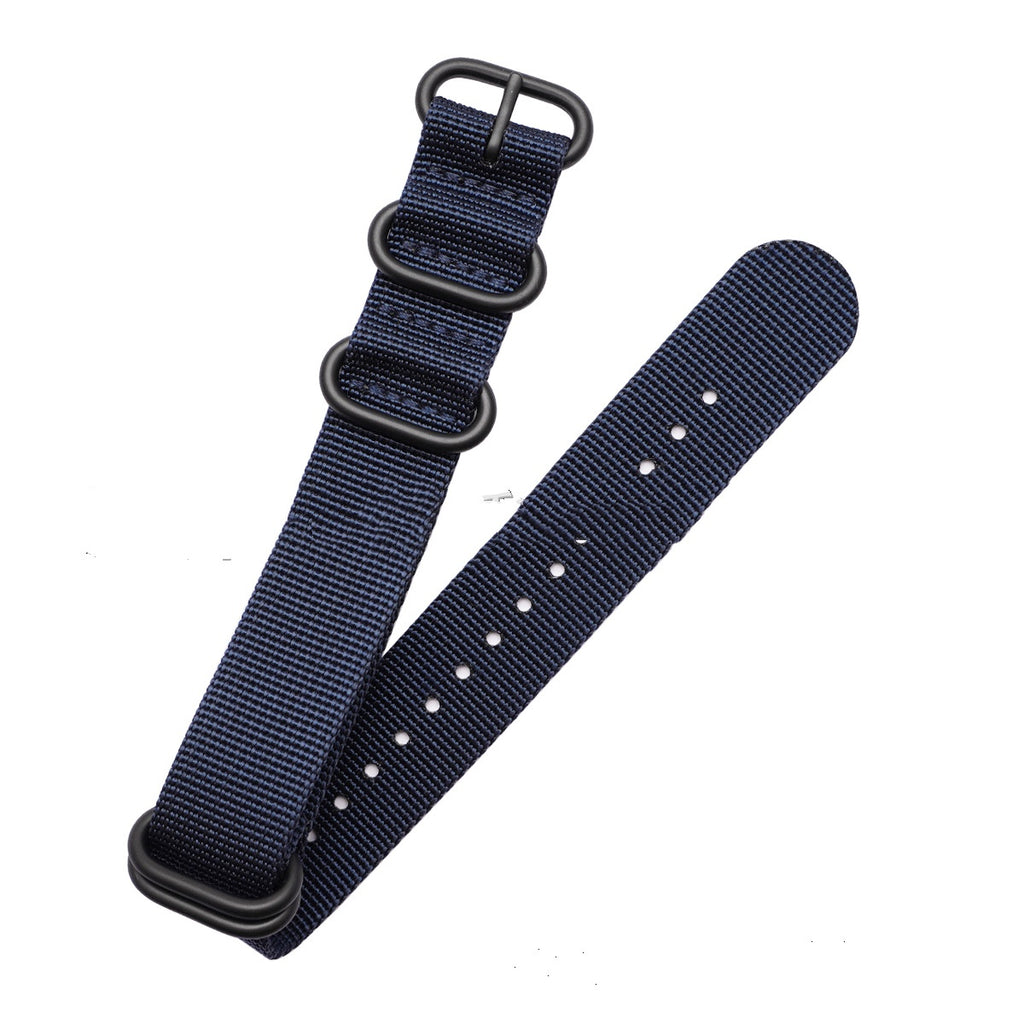 Convient pour le bracelet de montre en nylon de couleur solide