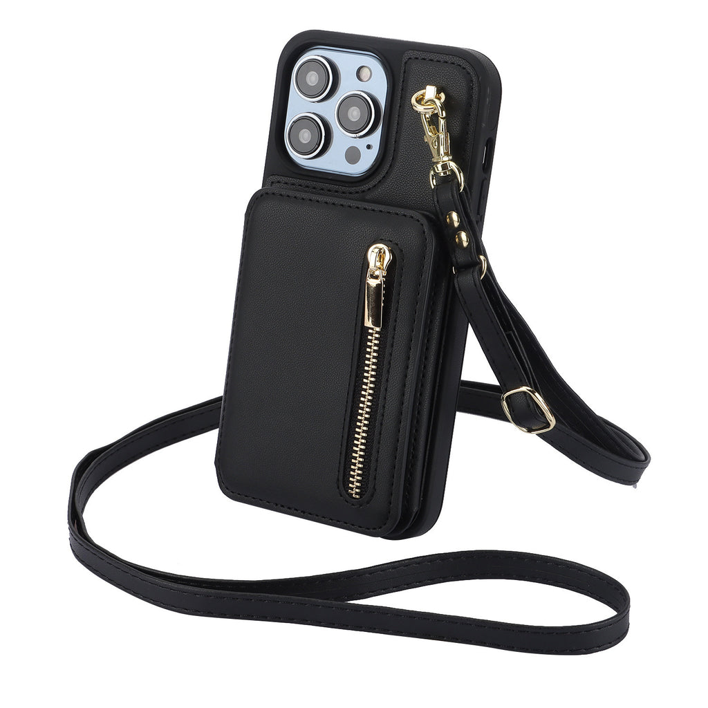 Porte-cartes zippées créative Corde cas téléphone