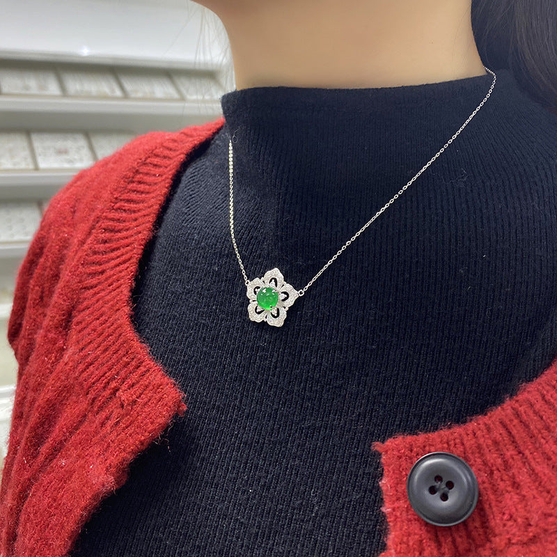 Collier de trèfle en argent sterling S925