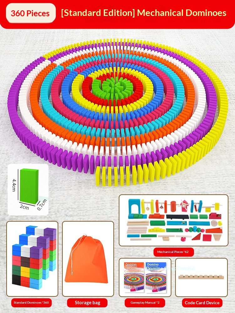 Puzzle éducatif Jouet Mécanisme Bâtiment Blocs Cadeau Dominos