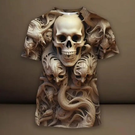 T-shirt imprimé 3D Hip Hop 3D pour homme