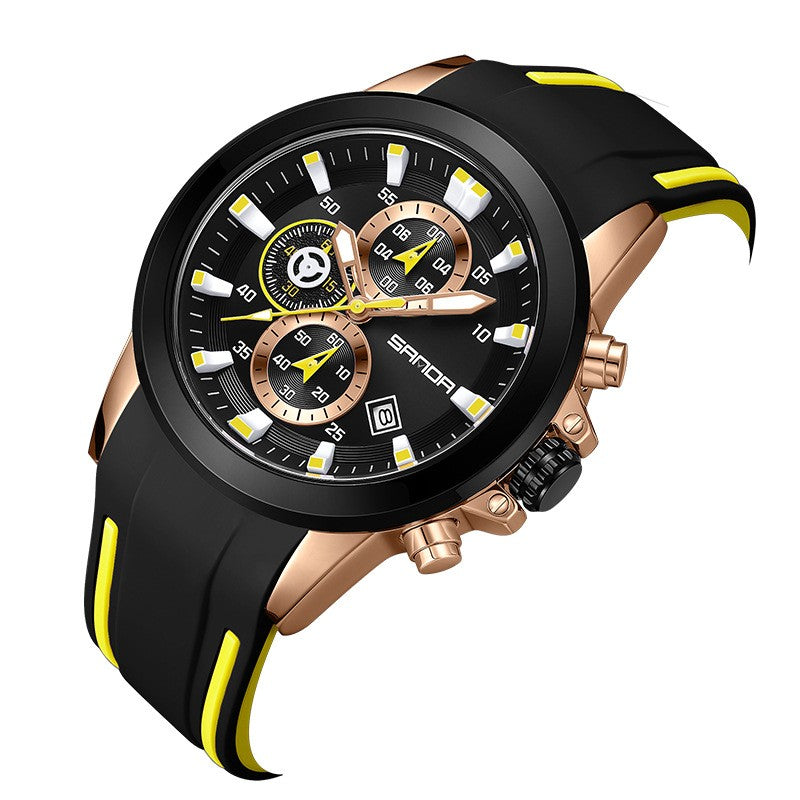 Men's Quartz Watch Fashion Calendar