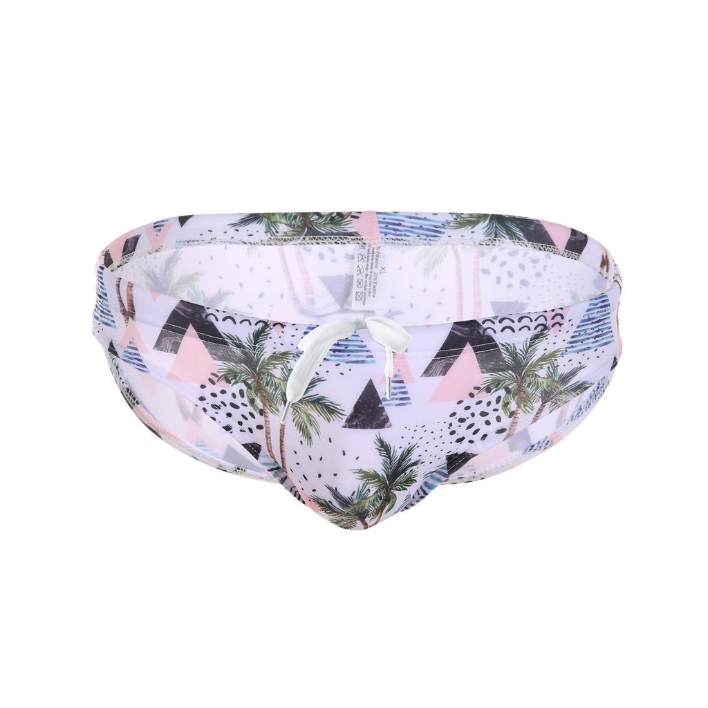 Impression sexy Natation Trunks Plant Coconut Maple Leaf Trendy Beach Pantalon de printemps multicolore