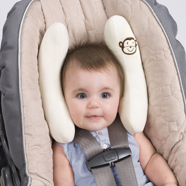 Oreiller de protection tête de siège de voiture en forme de U bébé
