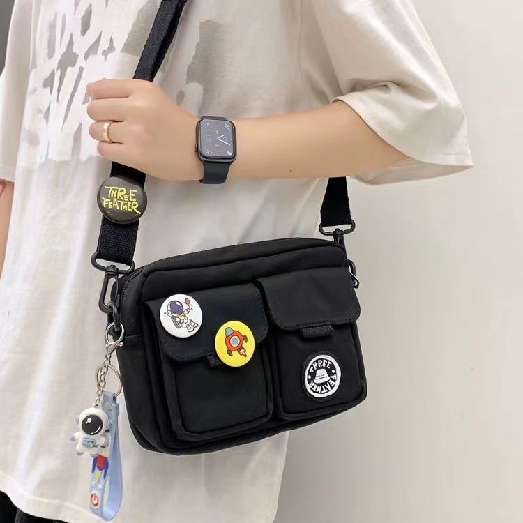 Sac à épaule Messenger pour hommes Badge Crossbody Bag