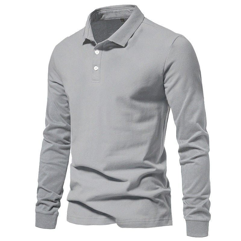 Men's Polo Shirt Business Casual Solid-Color Top