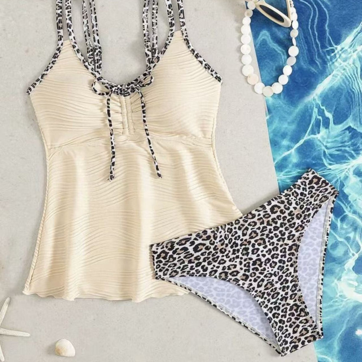 Ensemble de maillots de bain élégants style spa Resort Rivulet