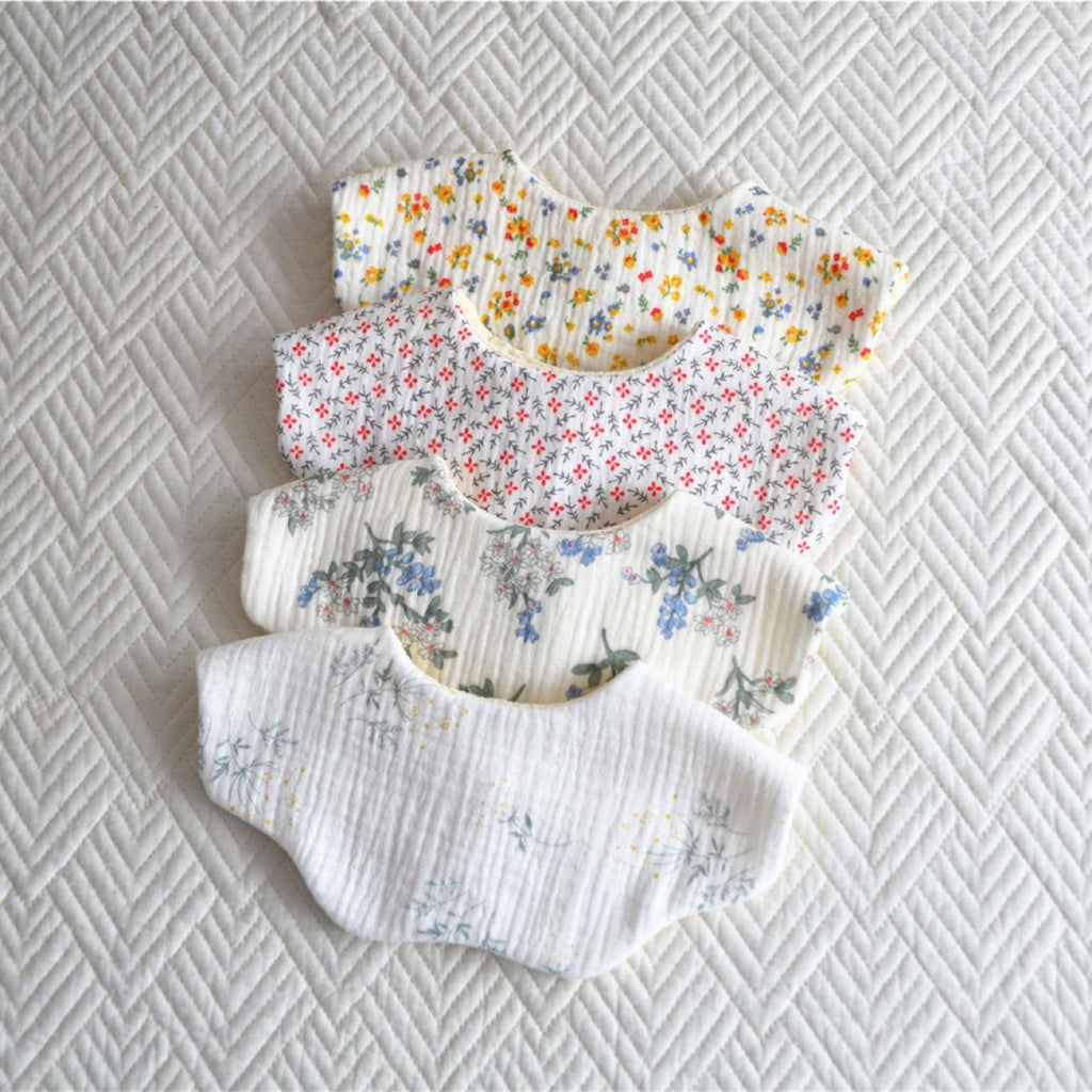 Coton Cinq couches Bib Pétale Baby Salive Serviette