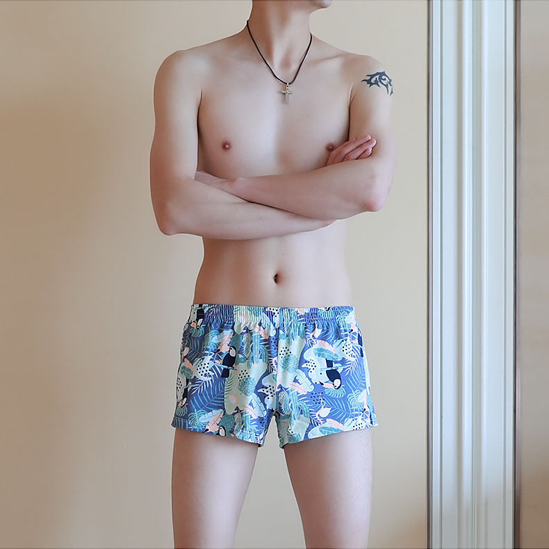 Sous-vêtements pour hommes Boxers imprimés en coton