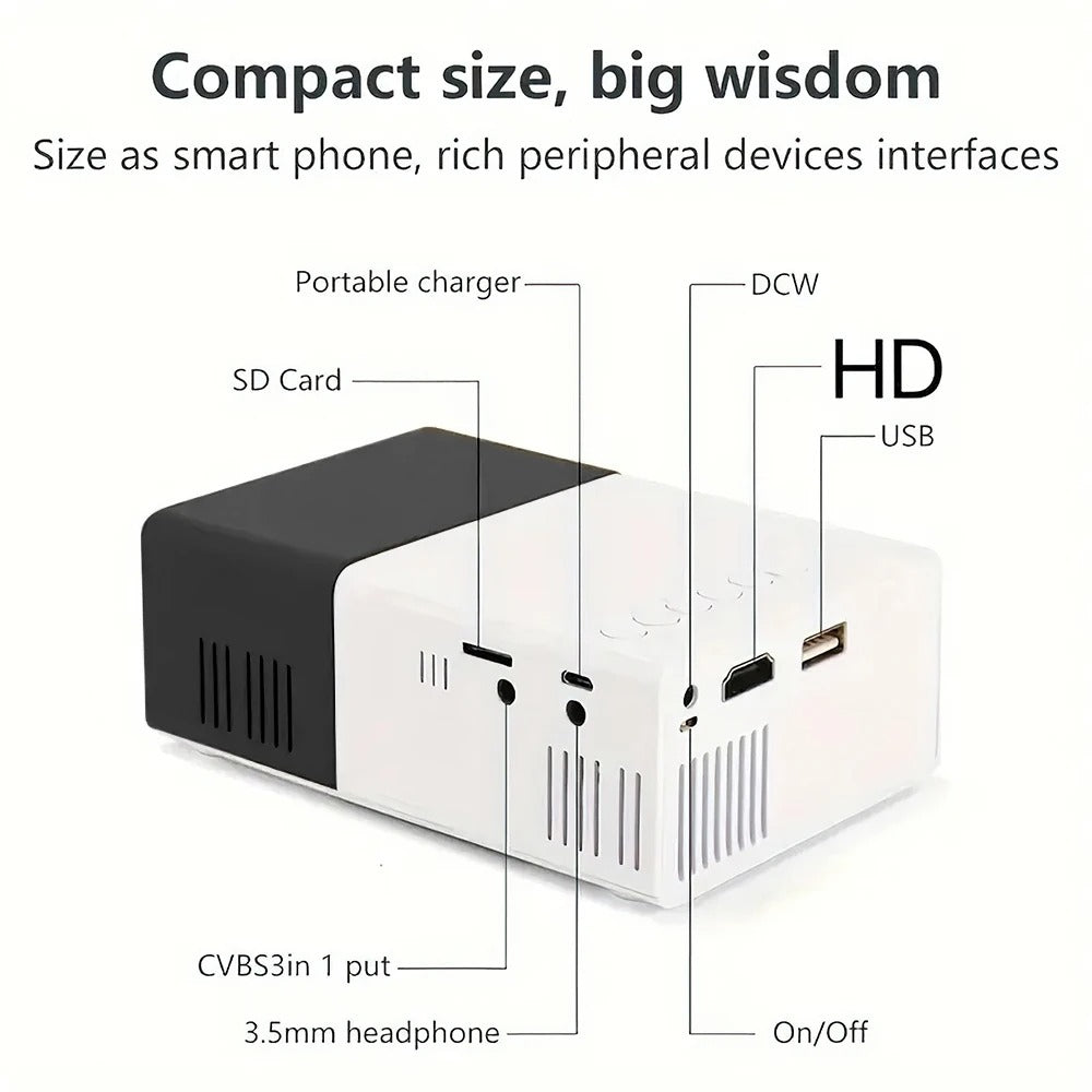 Projecteur portable avec support extensible