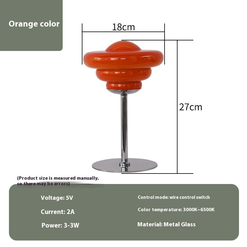 Lampe de table de comptoir de chevet mi-ancienne