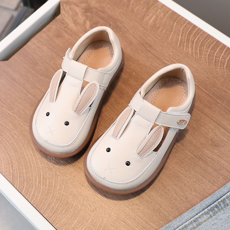 Chaussures Petit Cuir pour Enfants Non-dérapant Soft Bottom Fille Mignon Princesse Chaussures de Cartoon
