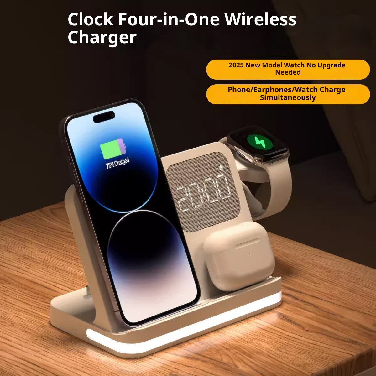 Chargeur magnétique quatre en un sans fil