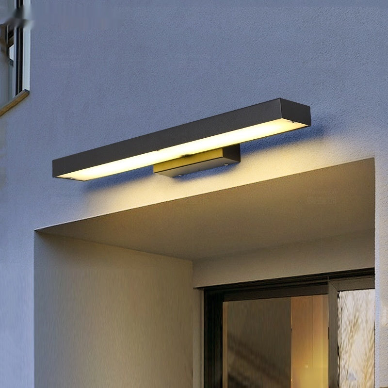 Moderne simple en acier inoxydable extérieur Villa Courtyard Lampe à induction d'entrée étanche