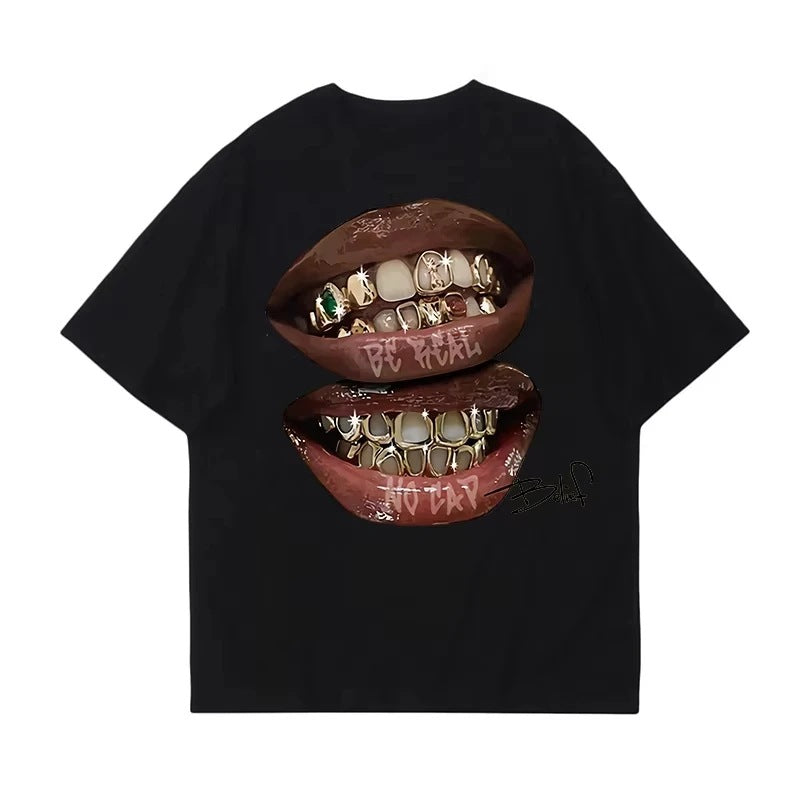T-shirt en T-shirt rond homme Retro manches courtes