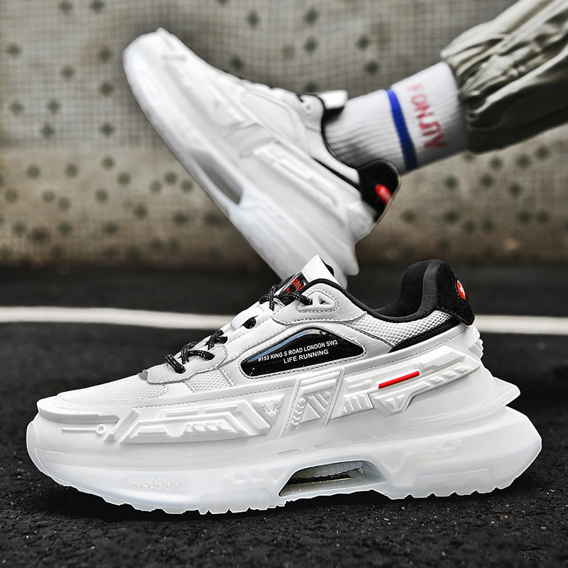 Popcorn Platform Running Sneakers Casual Bas Top Qiankun Roue Mecha Chaussures
