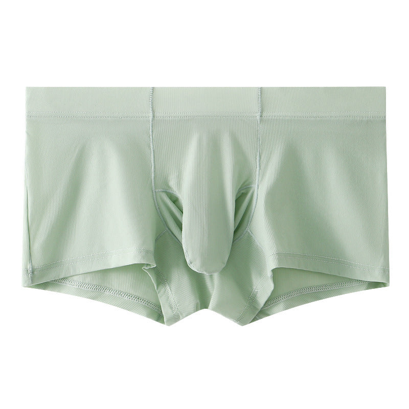 Sous-vêtements Hommes Bullet Separation Eléphant Nez Silk Masque de soie de glace rayé Couleur solide Hommes Zh