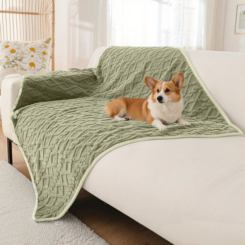 Couverture imperméable en peluche antidérapante pour les chats et les chiens