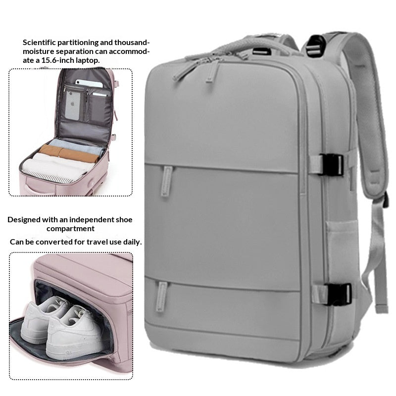 Sac à dos polyvalent pour hommes et femmes de couleur pure