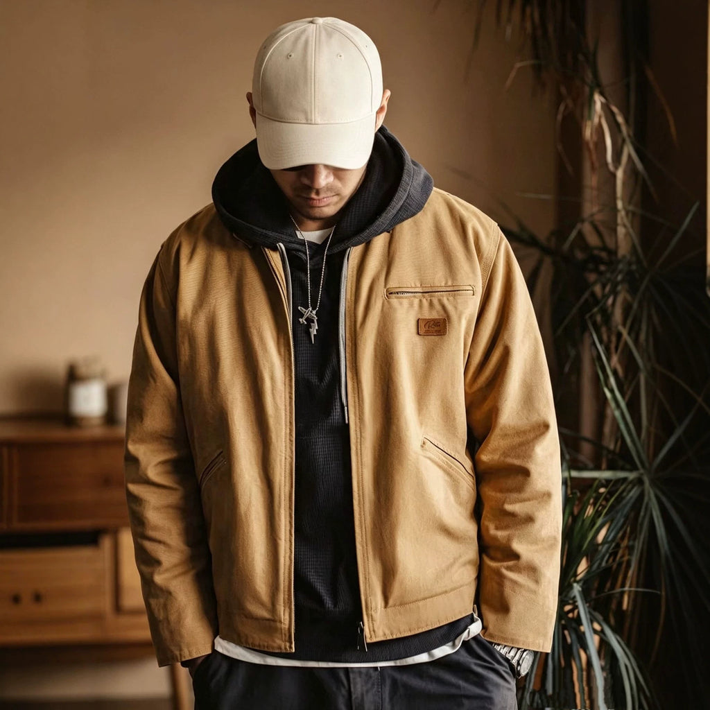 Veste de travail décontractée pour homme de style rétro