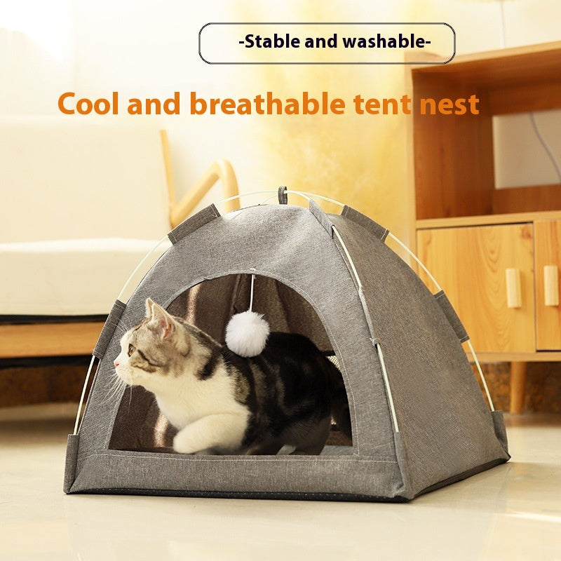 Cathouse Doghouse Respirant Tent Nest Intérieur Extérieur Chambre universelle pour animaux de compagnie