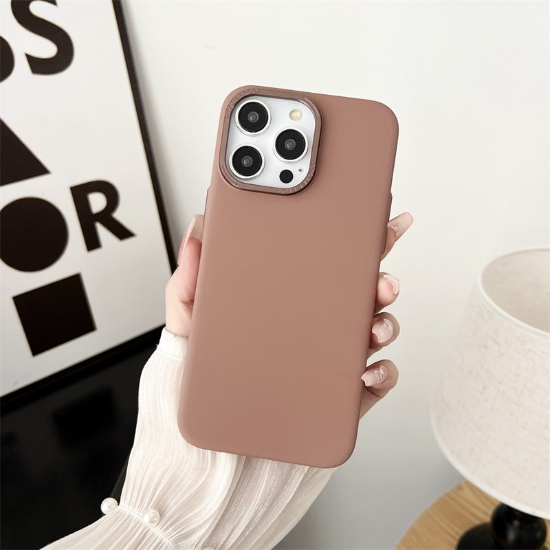Solid Couleur Grand trou de sable cristal case téléphone