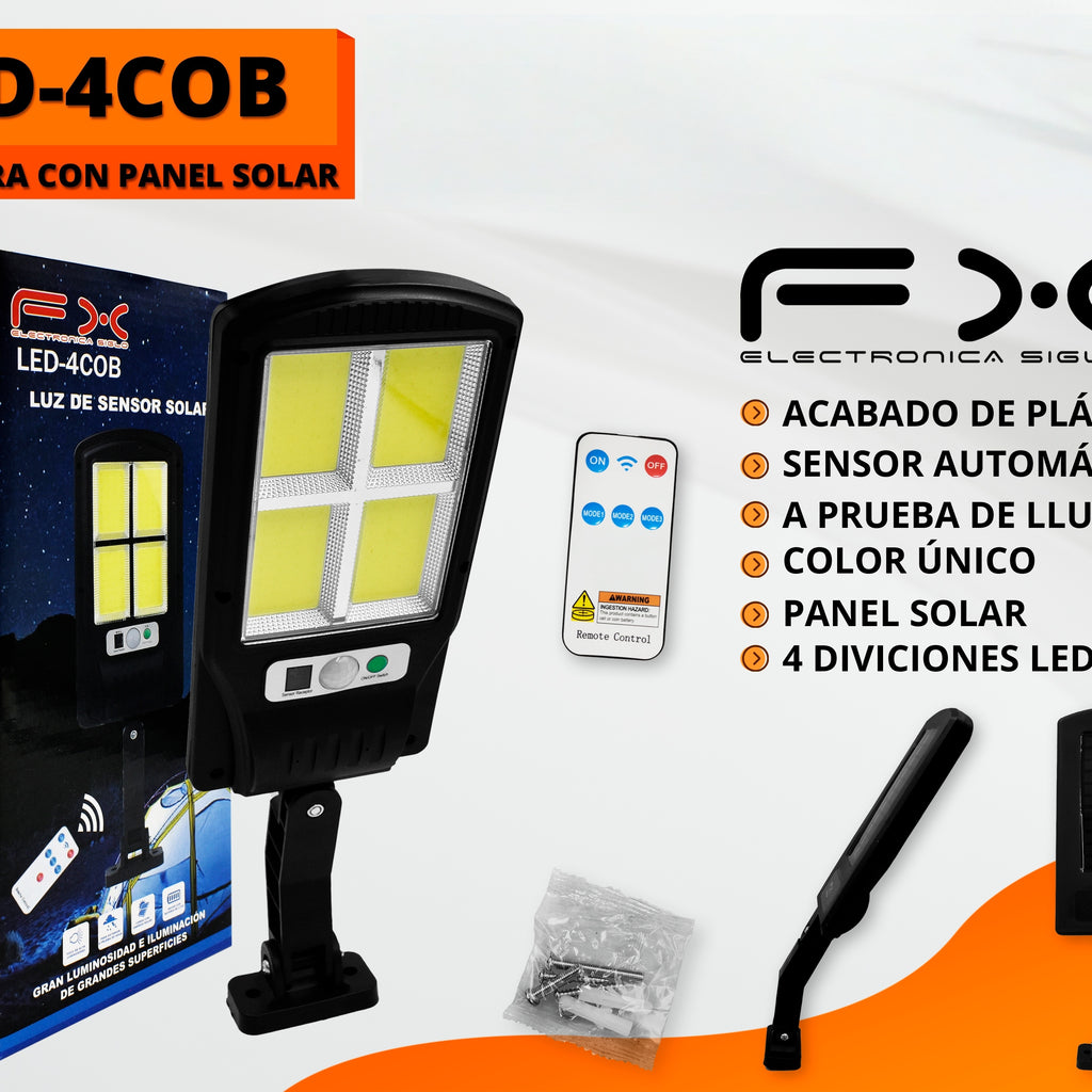 Lumière solaire de jardin Led - Capteur à quatre zones