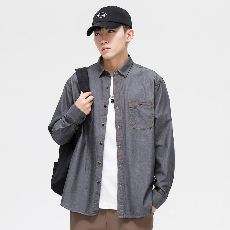 Chemise manches longues homme Slim-fit Veste casual