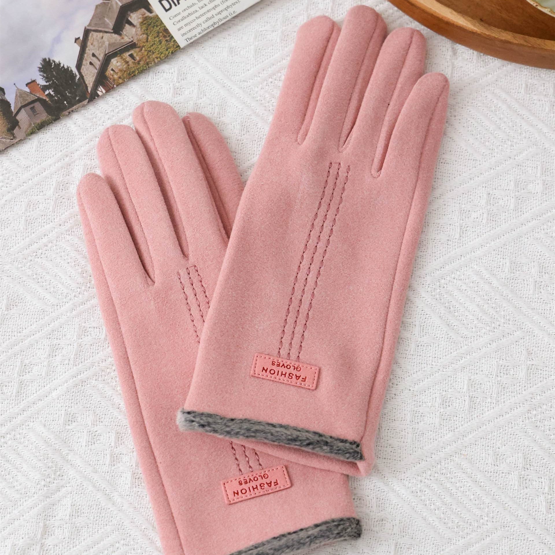 Gants thermiques d'hiver pour femmes fabriqués à partir de duvet avec compatibilité écran tactile et Thr