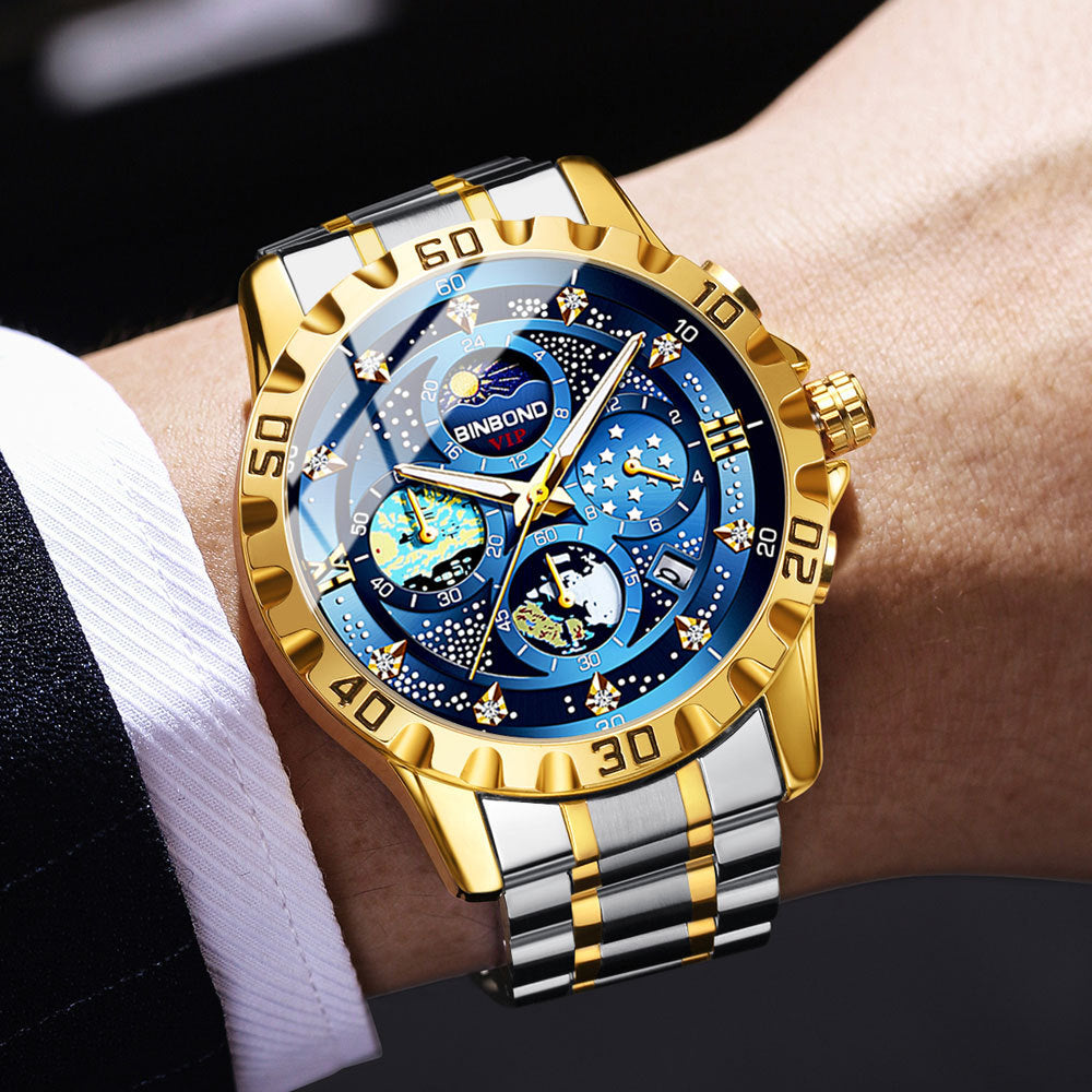 Montres Quartz Business Watch Imperméable Petites Trois broches