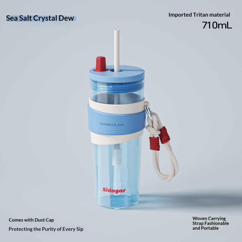 Grande capacité en plastique portable voiture et bouteille d'eau de sport