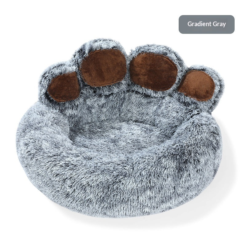 Nid de patte d'ours chaud en hiver
