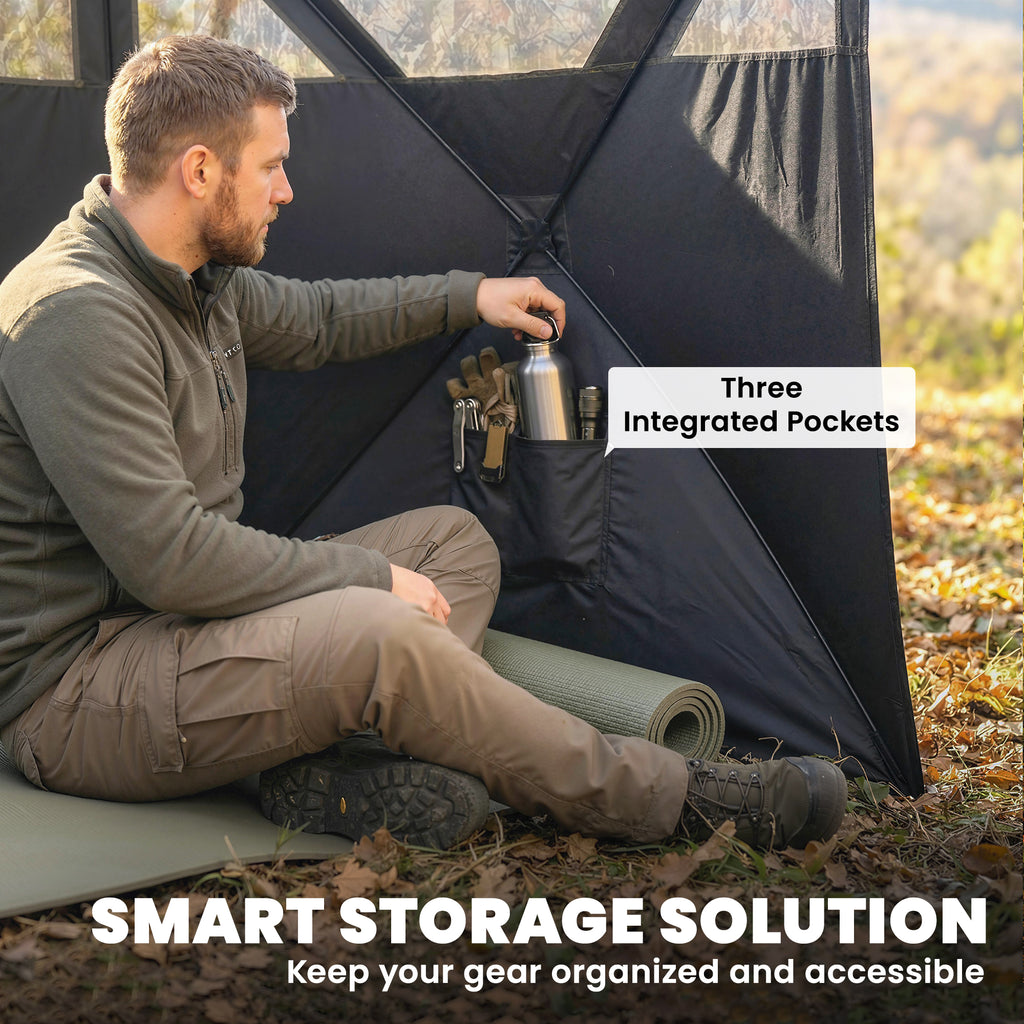 Chasse au camping aveugle