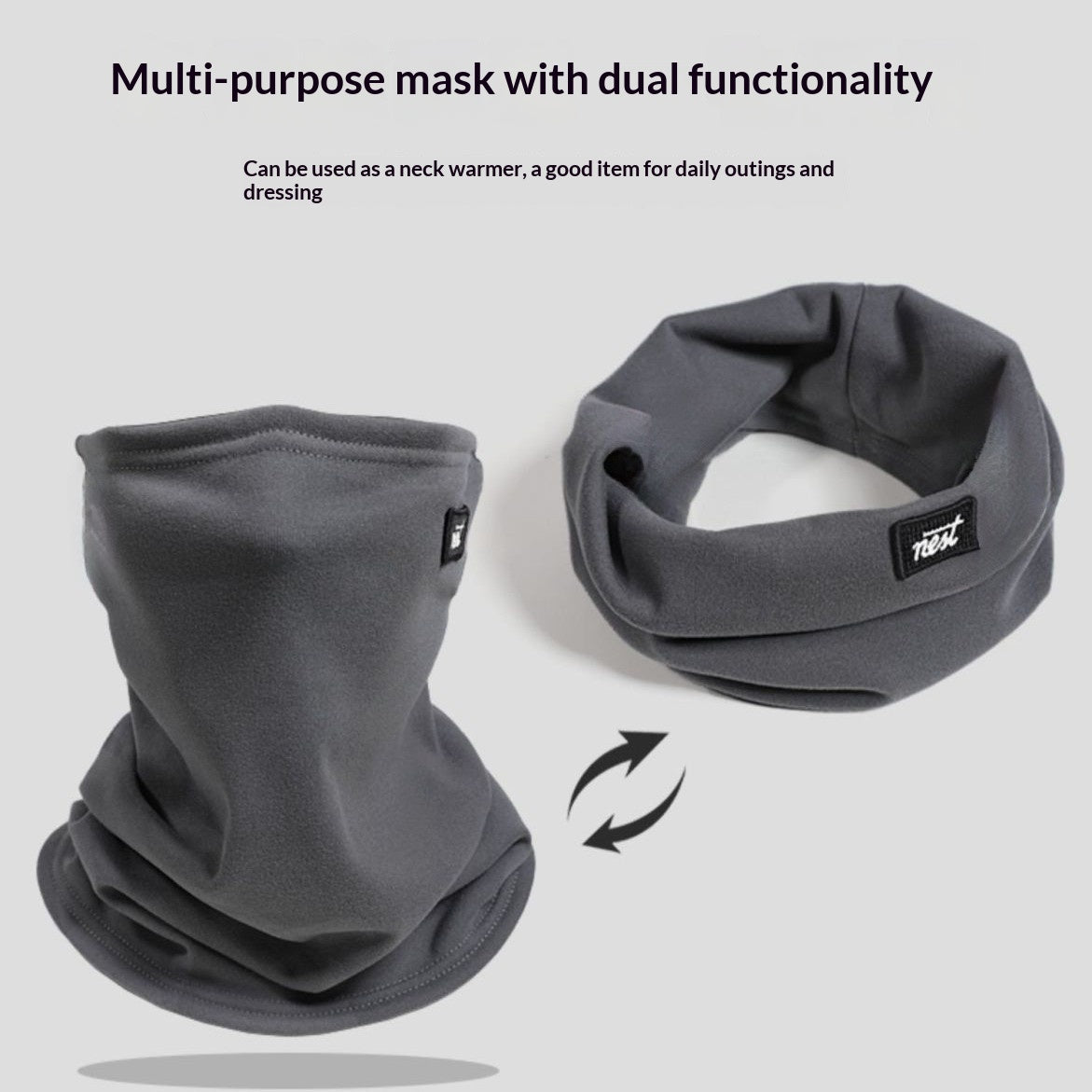 Masque homme et femme écharpes cou Gaiters