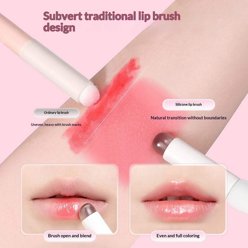 Couvercle Équipé Pas de résidu Round Tip Cute Cat Paw Silicone Lip Brush