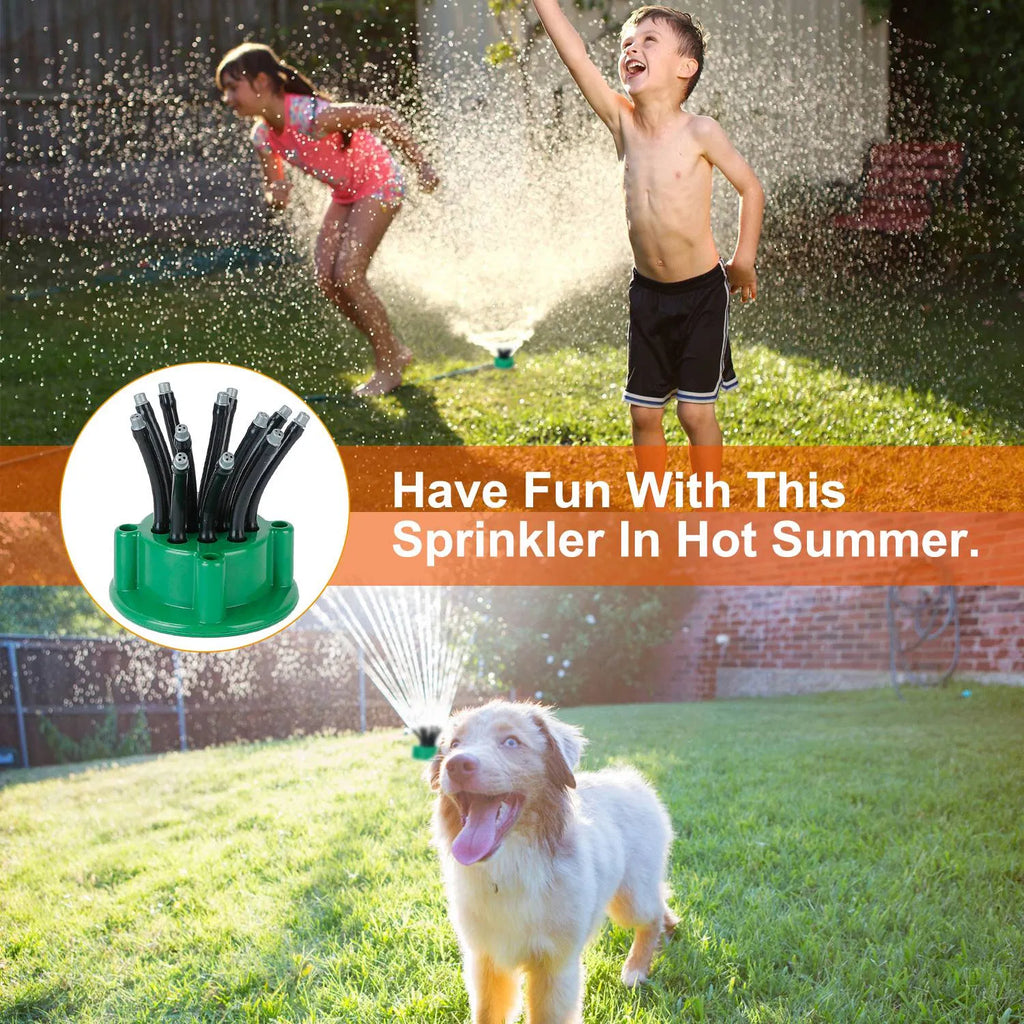 Sprinkler de pelouse flexible à 360° Automatique 12 tubes Sprays d'irrigation d'eau de jardin Garden Sp