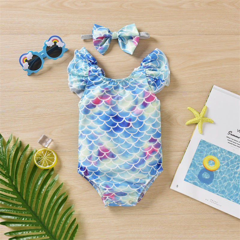 Bébé Échelle Maillot de bain unique Vêtements pour enfants