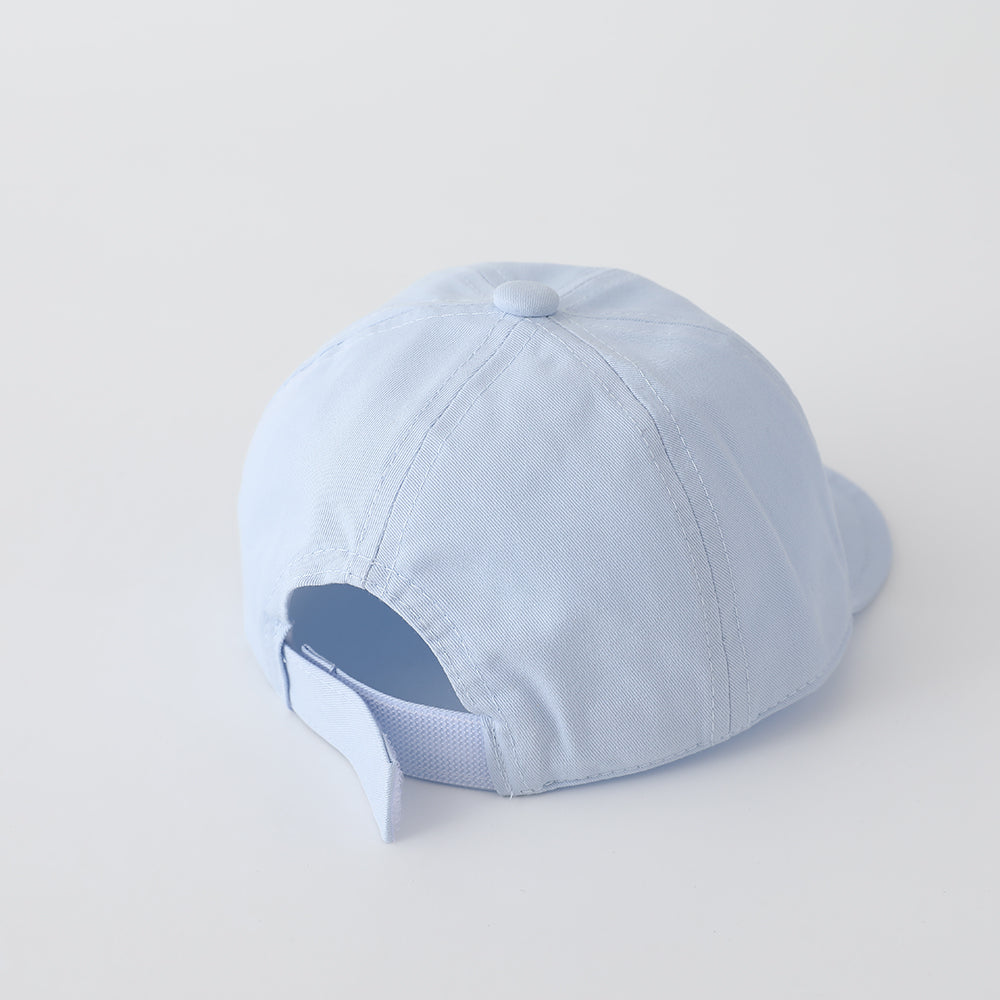 Enfants Solid-colore Trois fleurs brodées Ajustable Simple et Trendy Soft-brim Bas
