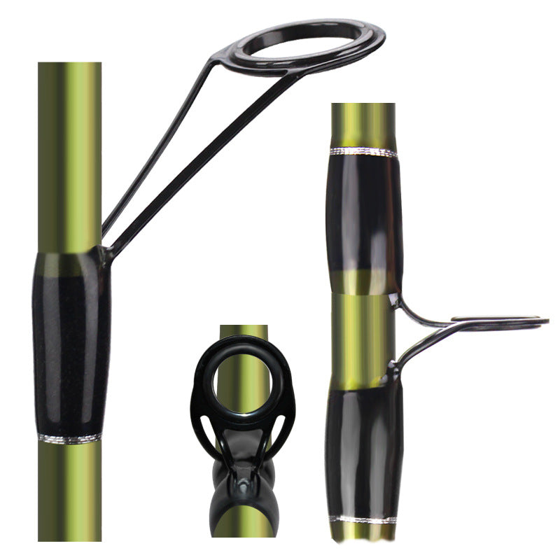 4 section canne de pêche route sous tige courte section carbone prise portable canne de pêche