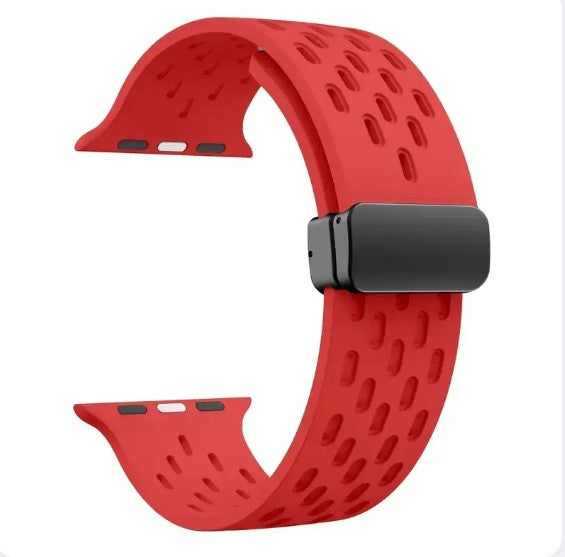 Bracelet en silicone pliant magnétique