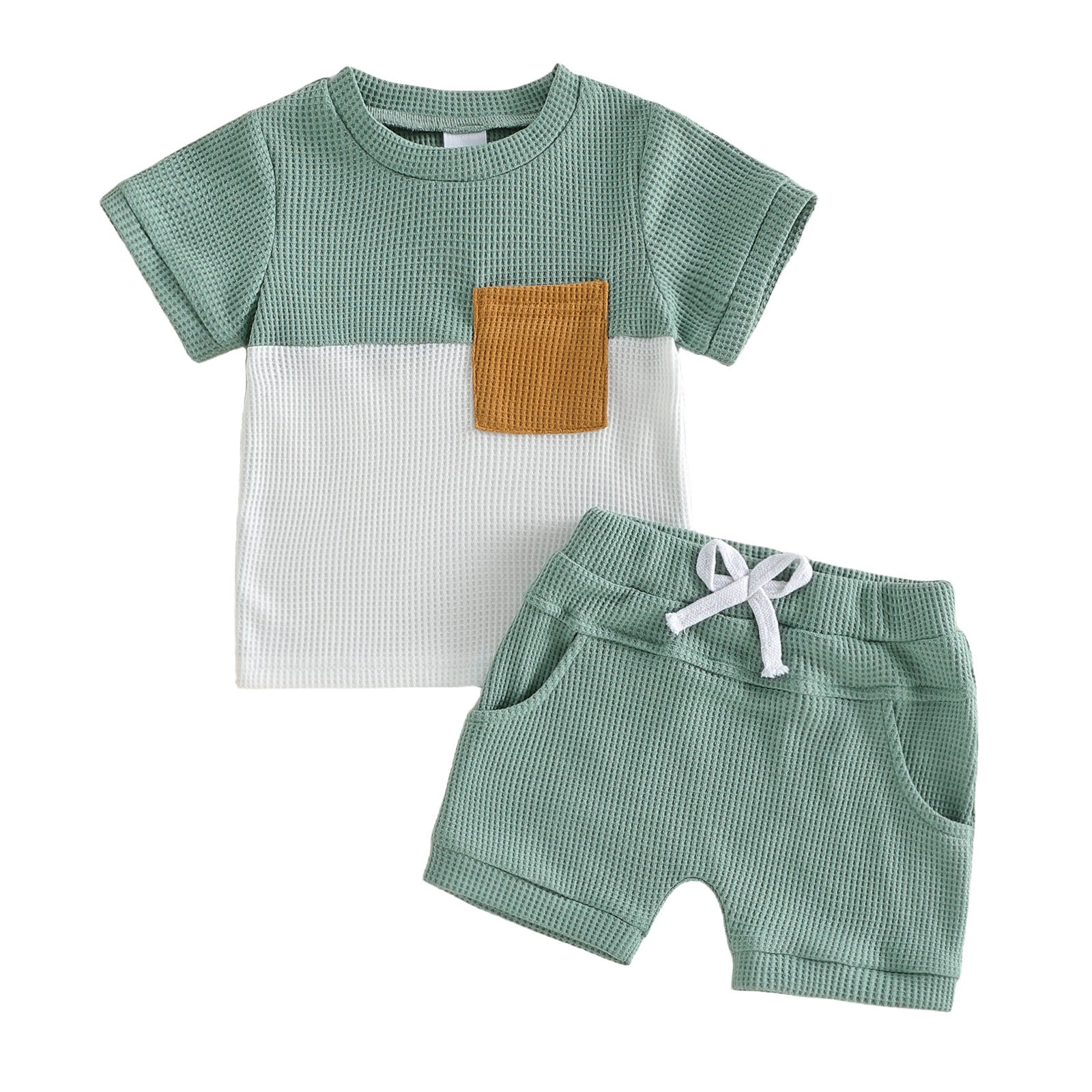 BabyTodler d'été Top Short à deux pièces en couleur solide