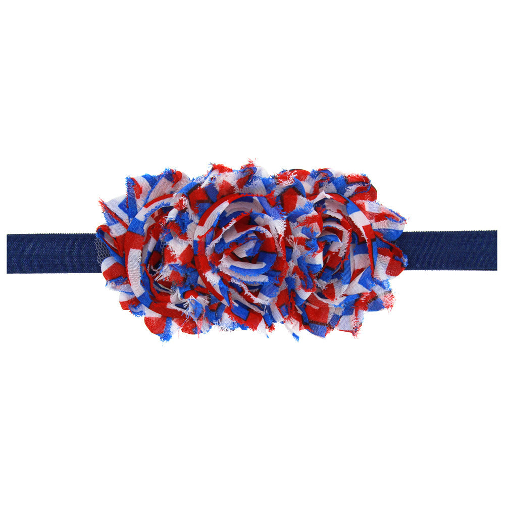 Bandeau de Rose rayée pour enfants